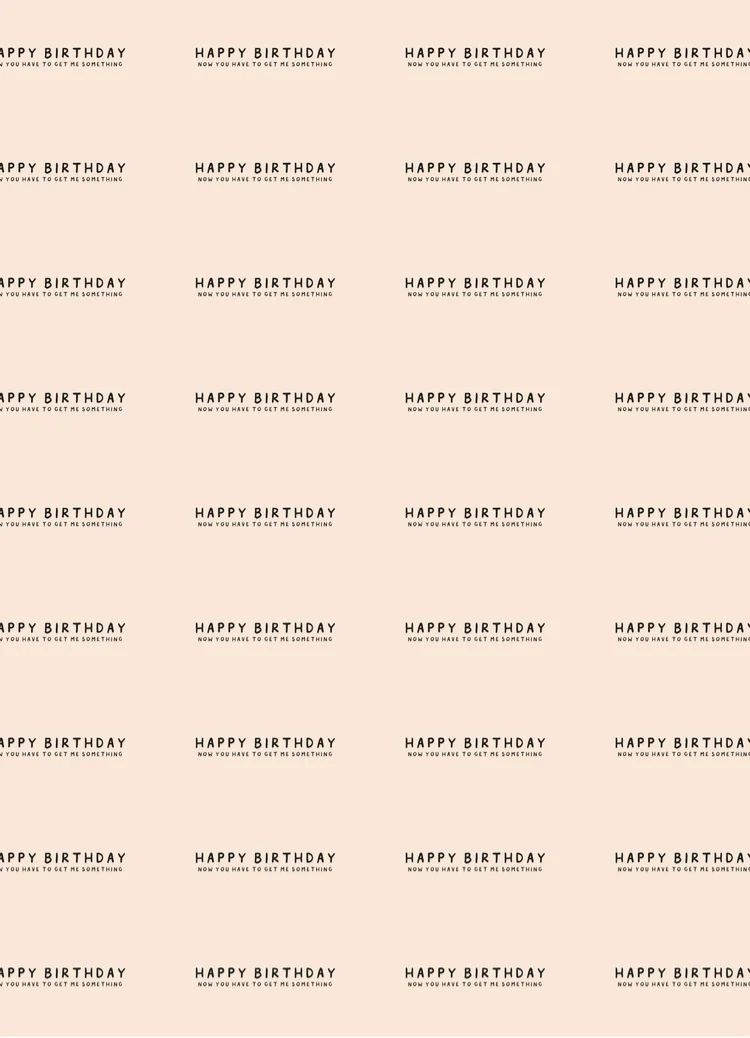 Happy Birthday gift wrap sheet with colorful confetti and festive designs