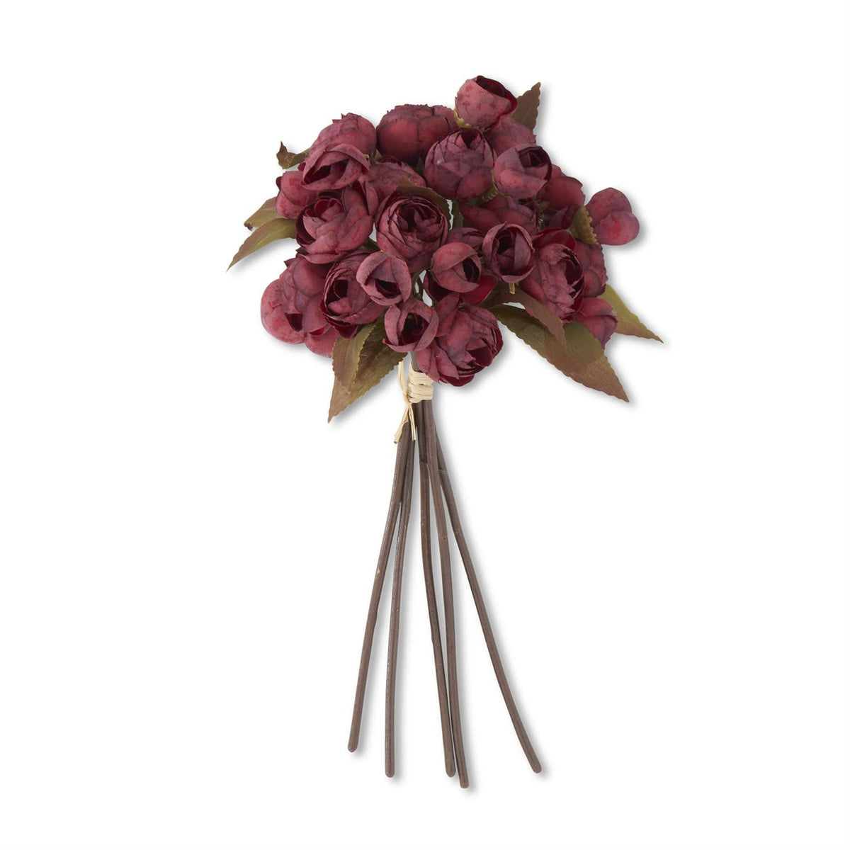 Mini Ranunculus Bud Bundle fake flowers in soft pastel colors arranged together