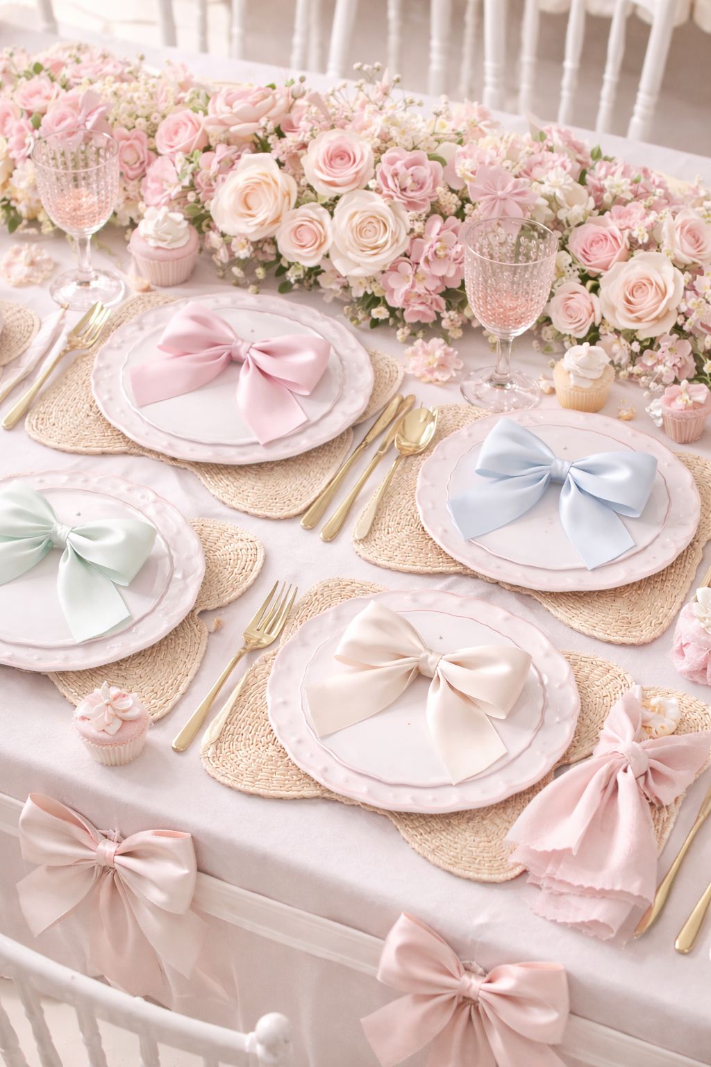 le fete beautiful bow collection of plates