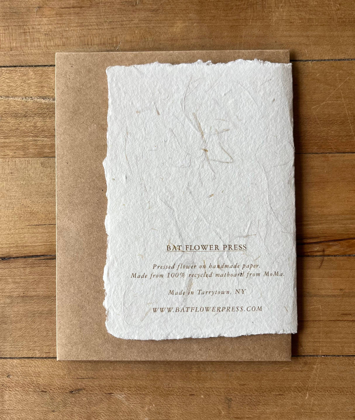 Baby's Breath Pressed Flower greeting card, view 3